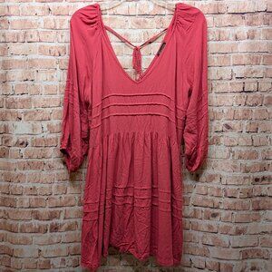 Shinestar Dress 100% Rayon PINK Size Large